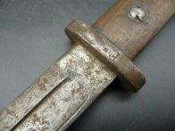 Útočný nůž z belgického bodáku 1889 bz pouzdra