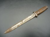 Útočný nůž z belgického bodáku 1889 bz pouzdra