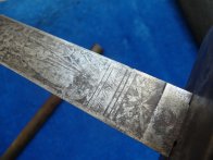 Rakouská důstojnická pěchotní šavle model 1850 - zdobená čepel