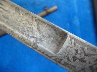 Rakouská důstojnická pěchotní šavle model 1850 - zdobená čepel