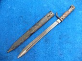 Německý bodák 98/05 Mauser - zbroušená pila