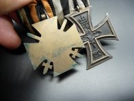 Německá spona železný kříž 1914 a čestný kříž 1914-18