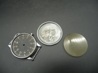 Letecké hodinky B-Uhr Wempe - plášť a ciferník- Luftwaffen