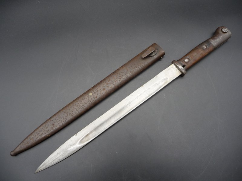Německý bodák 1914 I model - vzácný výrobce B.K. - Zamluven - Kliknutím na obrázek zavřete