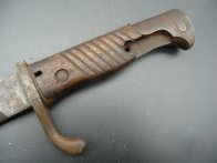 Německý bodák 1898/05 zbroušená pila bz pouzdra