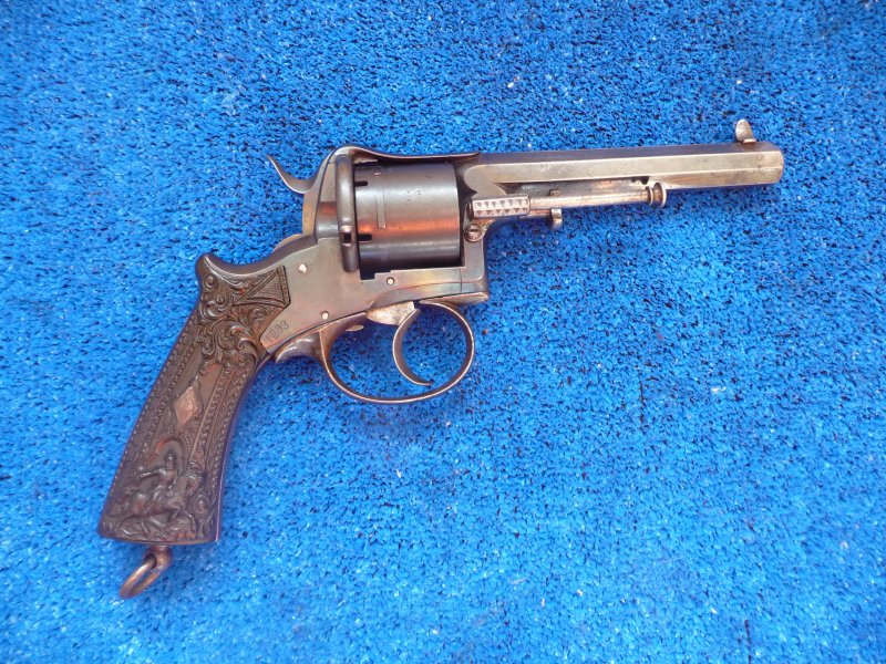 Armádní Revolver Lefaucheux, kal.10 mm Německo, Belgie? - Kliknutím na obrázek zavřete