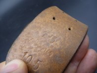 Německý opasek bez přezky značený 1943 - TOP stav