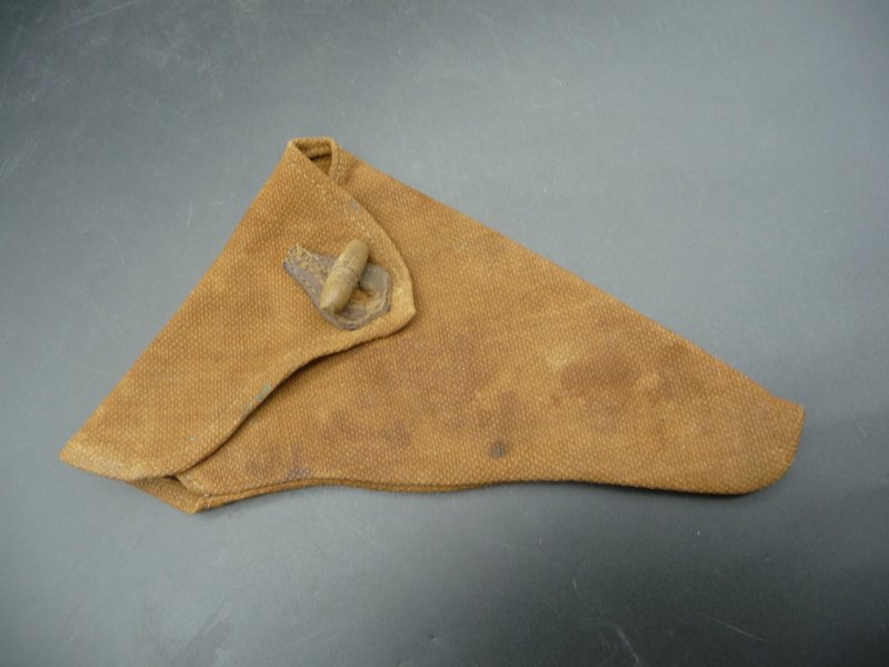 Plátěné pouzdro na revolver vyrobeno před rokem 1900 - Kliknutím na obrázek zavřete