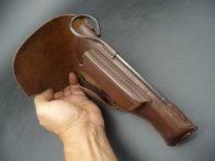 Kožené poválečné pouzdro na pistoli TT33