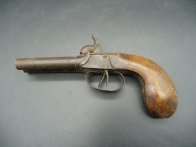 Dvojhlavňová perkusní pistolka - na opravu (torzo?)