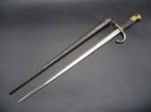 Francouzský bodák Gras 1874 upraven na Gewehr 1888