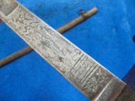 Rakouská důstojnická pěchotní šavle model 1850 - zdobená čepel