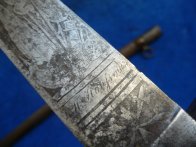 Rakouská důstojnická pěchotní šavle model 1850 - zdobená čepel