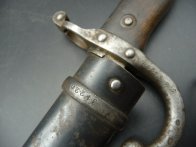 Francouzský bodák Gras 1874 upraven na Gewehr 1888