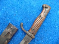 Německý bodák 98/05 Mauser - zbroušená pila