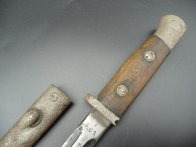 Belgický bodák 1916/35 upraven Němci za 2 sv.války