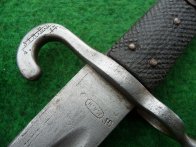 R-U krácený bodák Werndl vz.1867 poddůstojník - dvojí značení