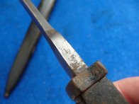 Německý bodák 98/05 Mauser - zbroušená pila