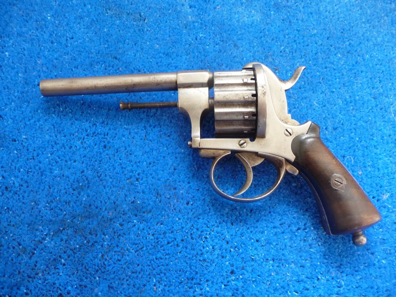12-ti raný, 7mm Lefaucheux revolver, kolem roku 1870 - Kliknutím na obrázek zavřete