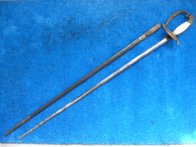 Německý kord s oboustranně mořenou a zlacenou čepelí - Vzácný