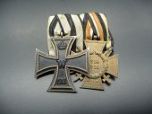 Německá spona železný kříž 1914 a čestný kříž 1914-18