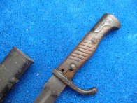 Německý bodák 98/05 Mauser - zbroušená pila