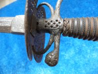 Německý barokní kord 18 století - čepel Toledo
