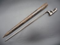 Rakouský tulejový bodák Lorenz 1854 s pouzdrem