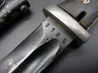 Německý předválečný bodák 84/98 S.178G, rok 1935 - sčíslovaný