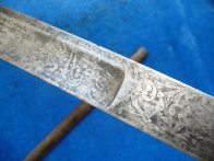 Rakouská důstojnická pěchotní šavle model 1850 - zdobená čepel