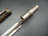 Rakouský tulejový bodák Lorenz 1854 s pouzdrem