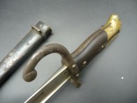 Francouzský bodák Gras 1874 upraven na Gewehr 1888