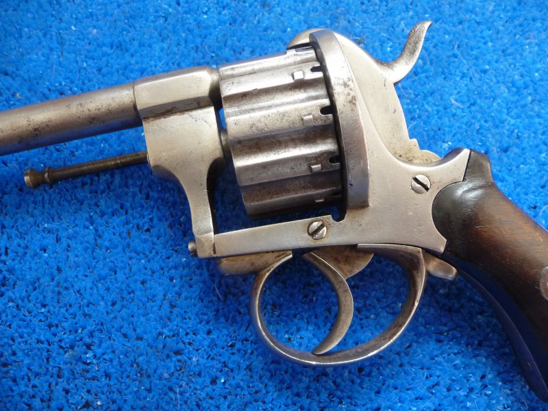 12-ti raný, 7mm Lefaucheux revolver, kolem roku 1870 - Kliknutím na obrázek zavřete