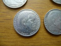 Konvolut 5 kusů říšských 5 marek.