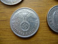 Konvolut 5 kusů říšských 5 marek.