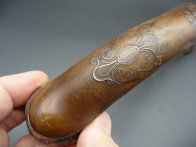 Pistole s Ag kováním z pol.18.stol. od puškaře Vignat